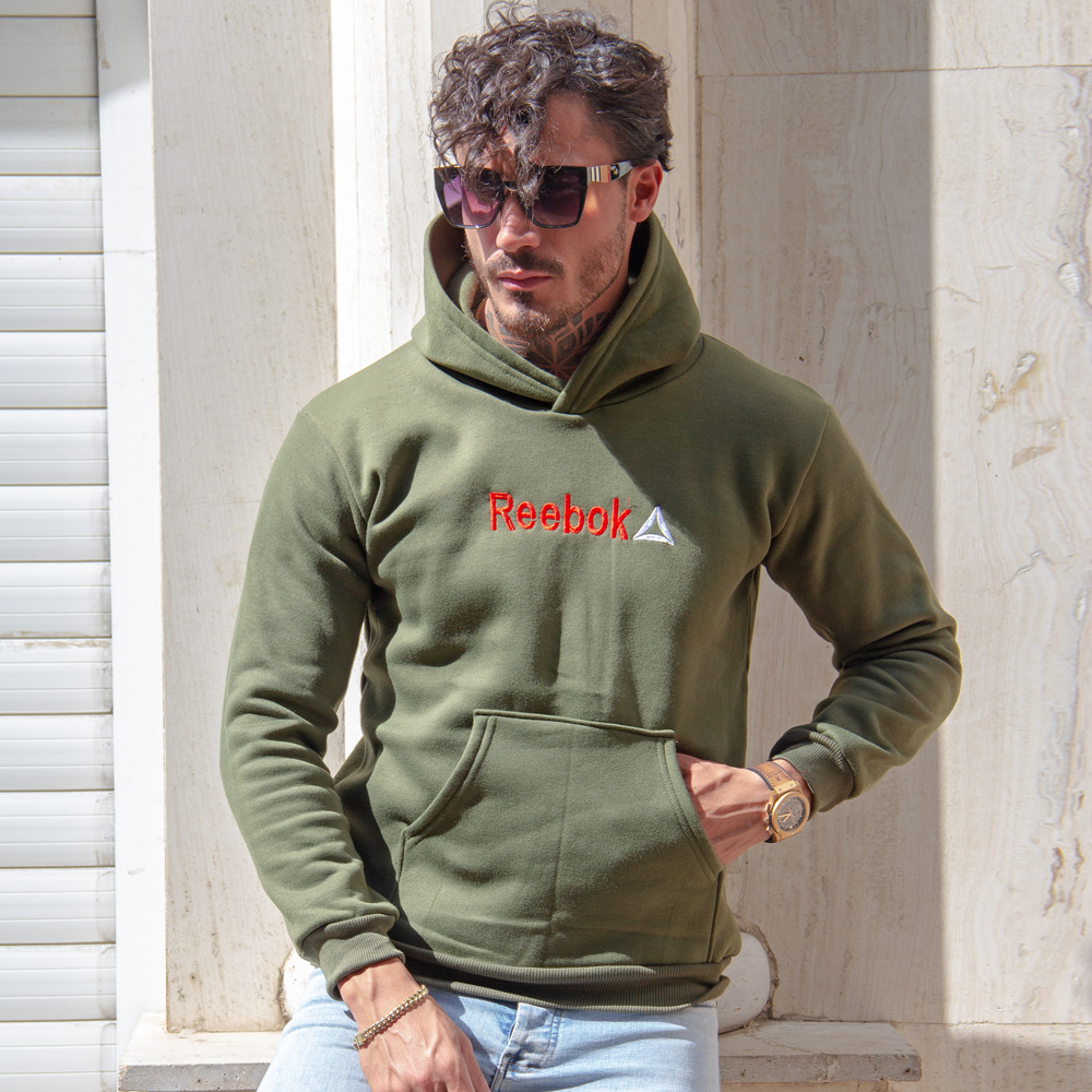 هودی مدل Reebok زیتونی